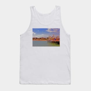 Clacton On Sea Pier And Beach Essex UK Tank Top